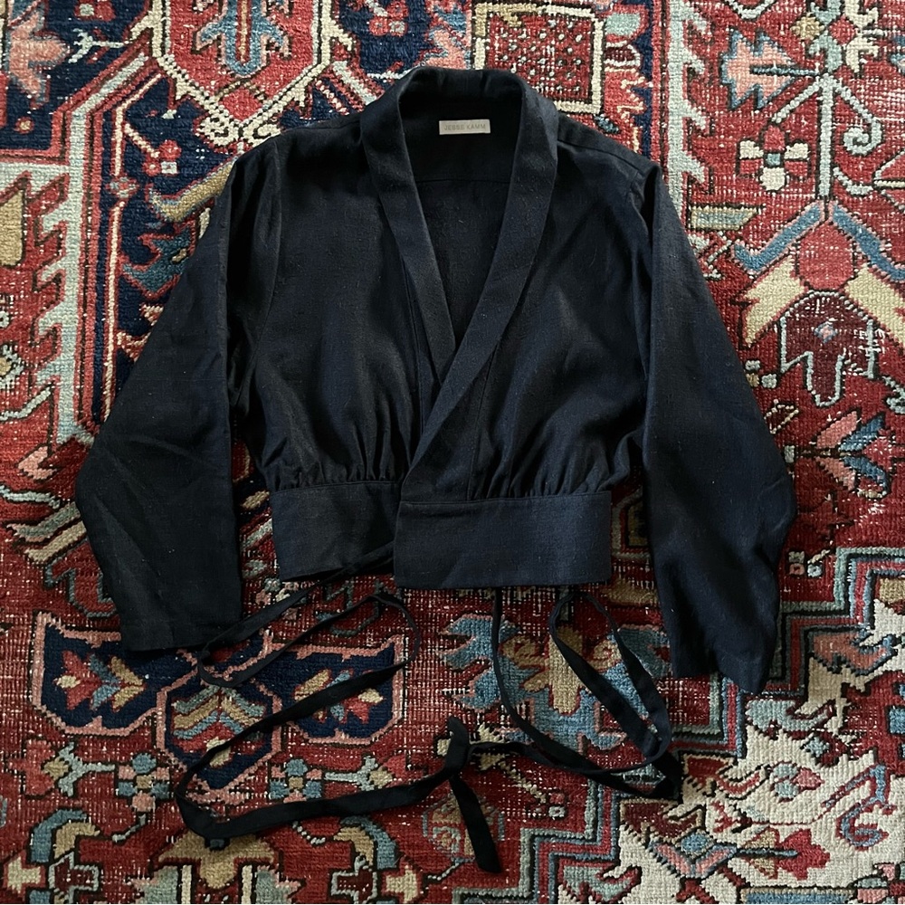 Jesse Kamm Kaha Bolero Crop Top, 100% Silk